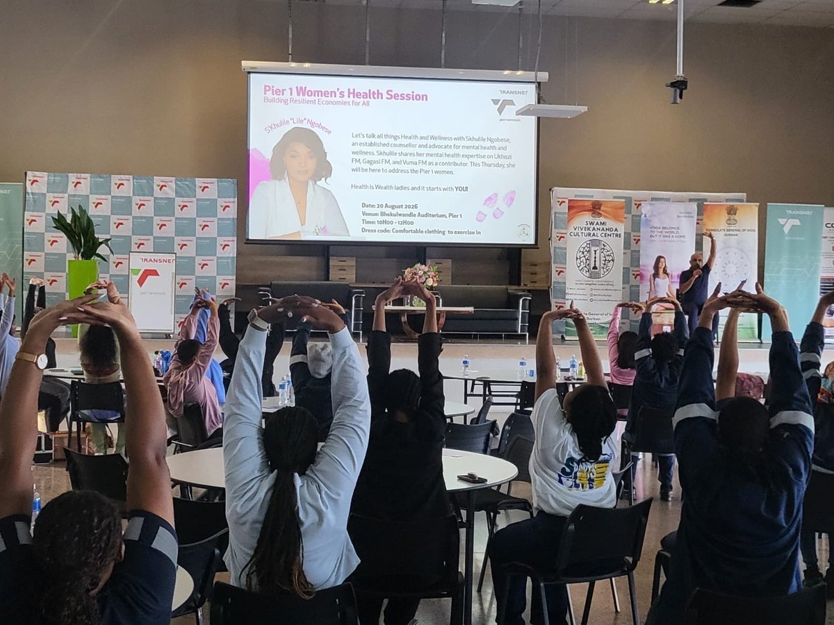 Chair Yoga for Transnet’s Women’s Month Celebrations