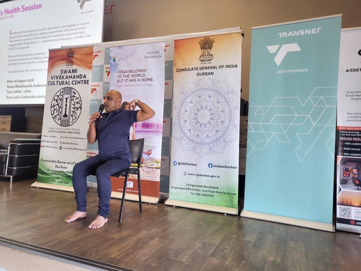 Chair Yoga for Transnet’s Women’s Month Celebrations