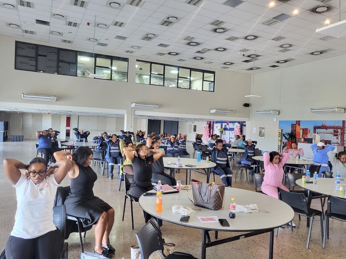 Chair Yoga for Transnet’s Women’s Month Celebrations