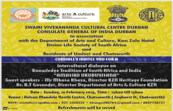 Intercultural dialogue on knowledge tradition of South Africa and India